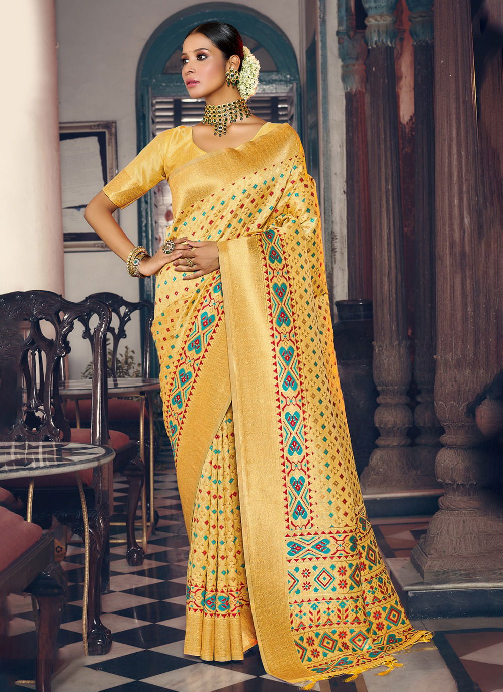 Akamsha By Sangam Patola Silk Wedding Sarees Catalog